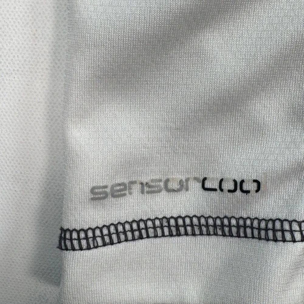 PING SensorCool Mens Large Golf Pullover White Quarter Zip THCC Logo L